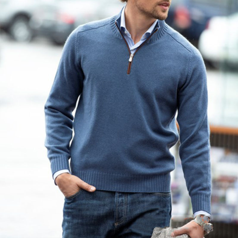 Men's Big-Tall Sweater Fleece Quarter-Zip