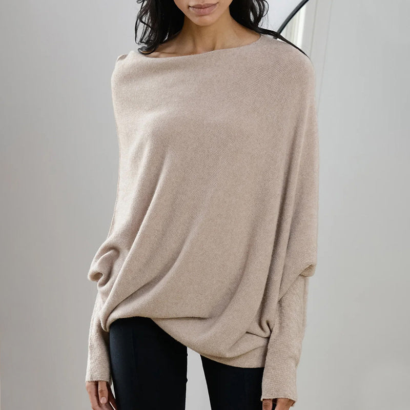 Asymmetric Draped Sweater