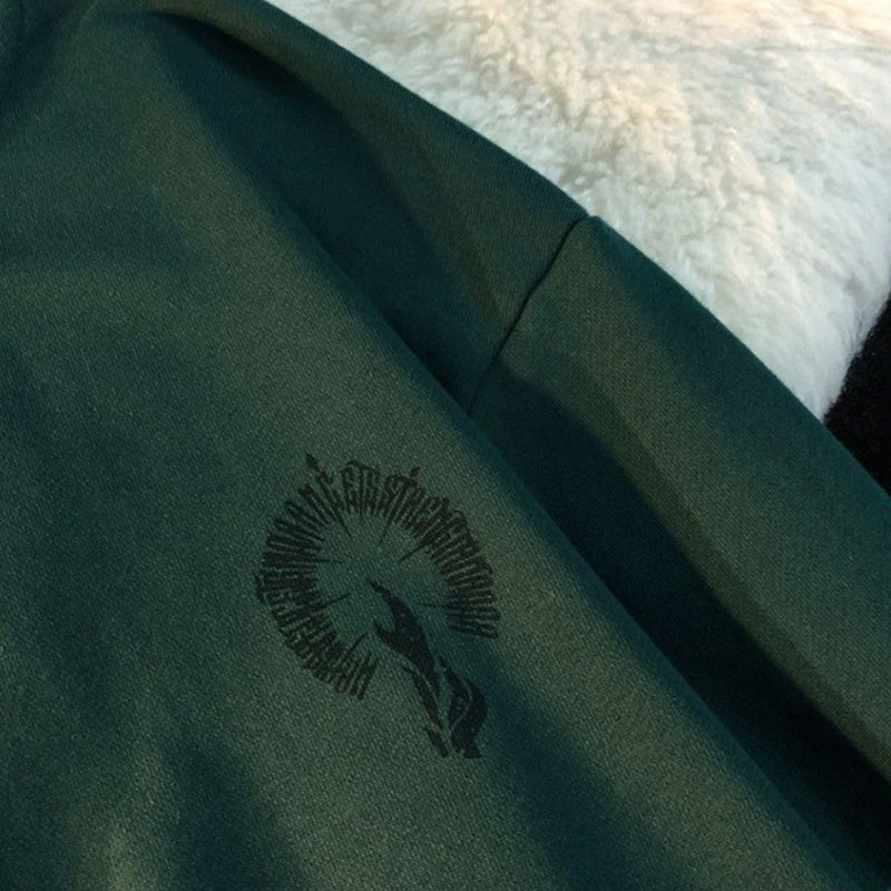 Printed Vintage Crewneck Sweatshirt