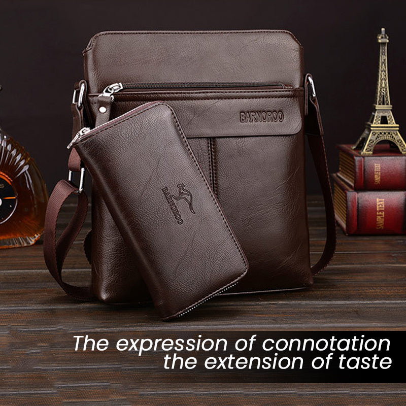 Men's shoulder bag messenger bag with handbag