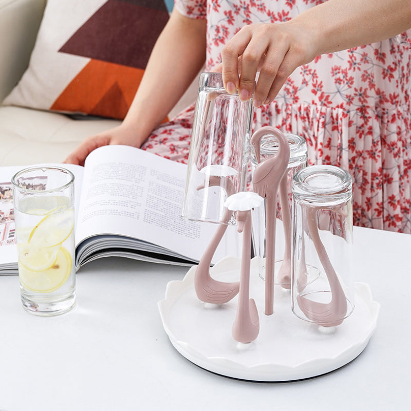 Creative Multifunctional Rotatable Swan Drain Cup Holder