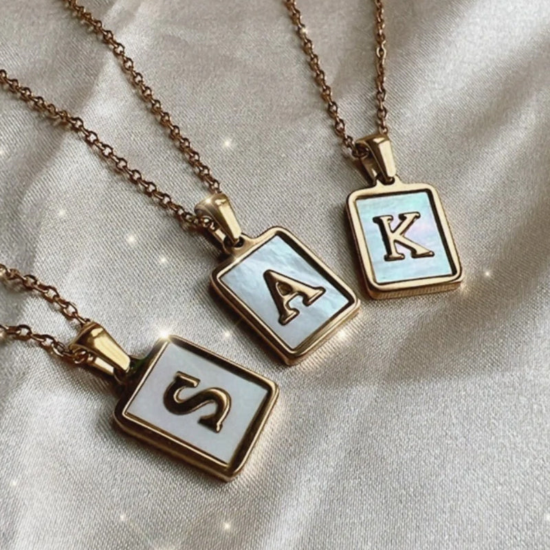 Women's Stainless Steel Letter Necklace