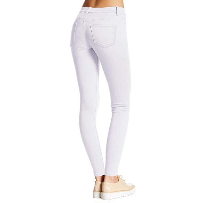 Autumn and winter women's skinny denim trousers