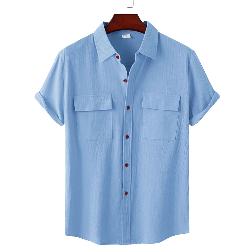 Men's Linen Short Sleeve Shirt