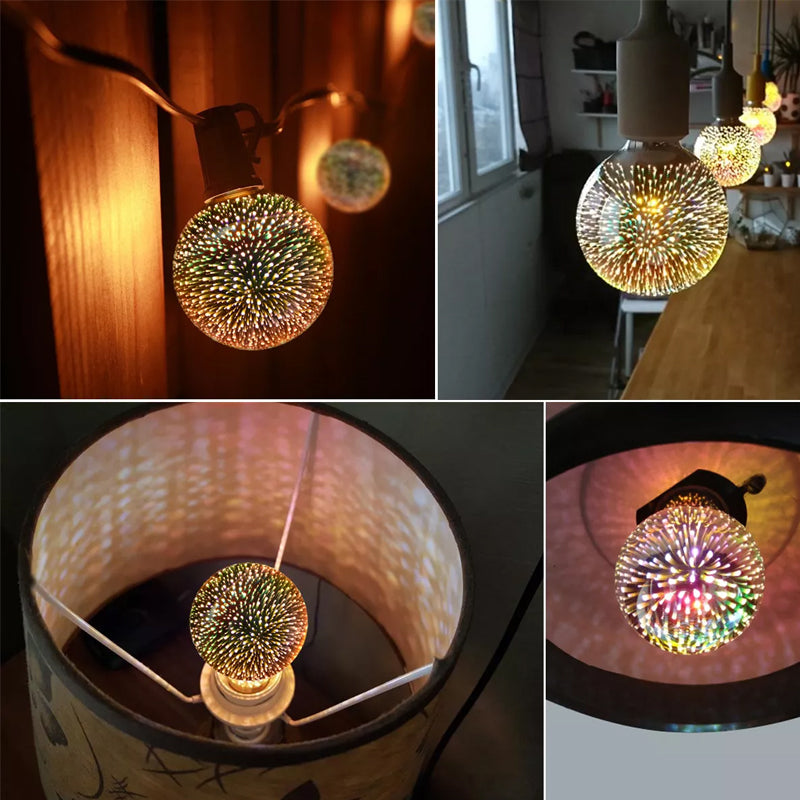 3D Fireworks Decorative LED Light Bulb
