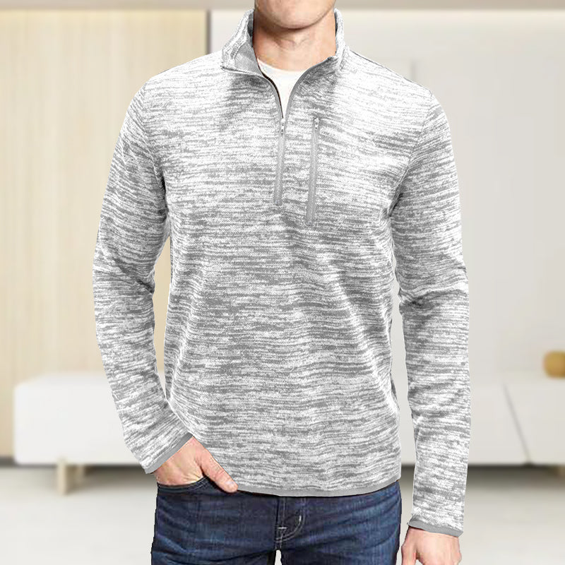 Men's Half Zip Stand Collar Sweatshirt