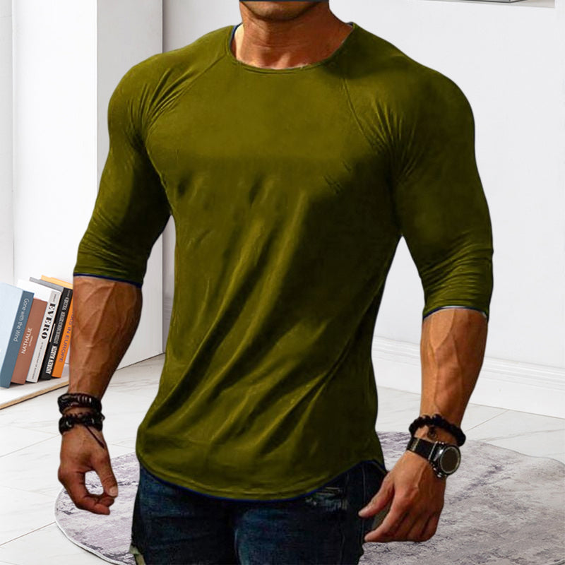 Men's Patchwork Bottom Shirt