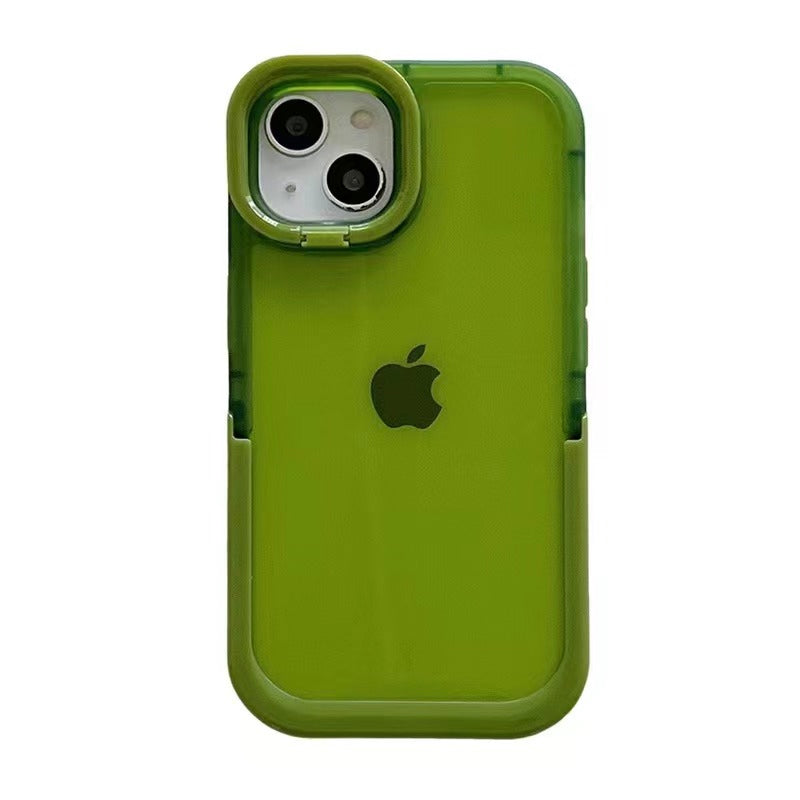 Double Stand Transparent TPU Iphone Case