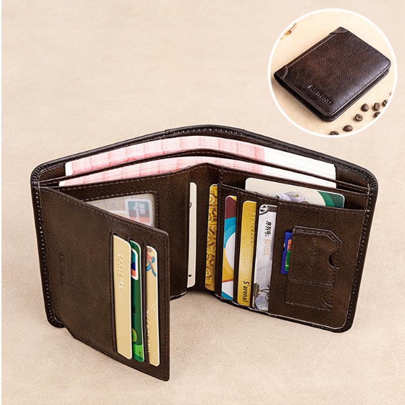 RFID Tri-Fold Retro Wallet