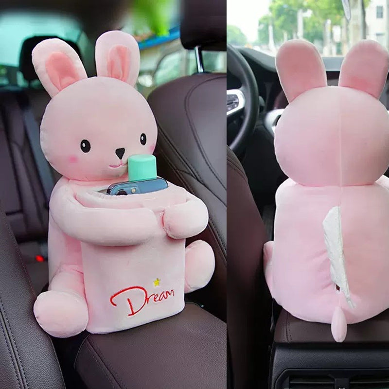 Vehicle Tissue Box Trash Can