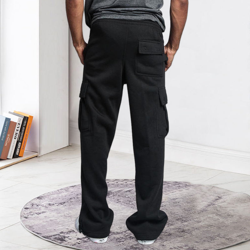 Men's Straight Cargo Pants Trousers