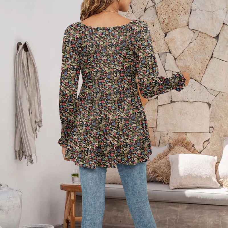 Puff Sleeve Tunic Top
