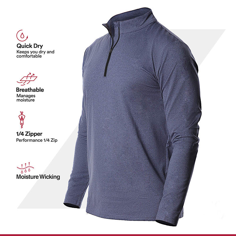 Men's Long Sleeve Quick Dry Sports T-Shirt