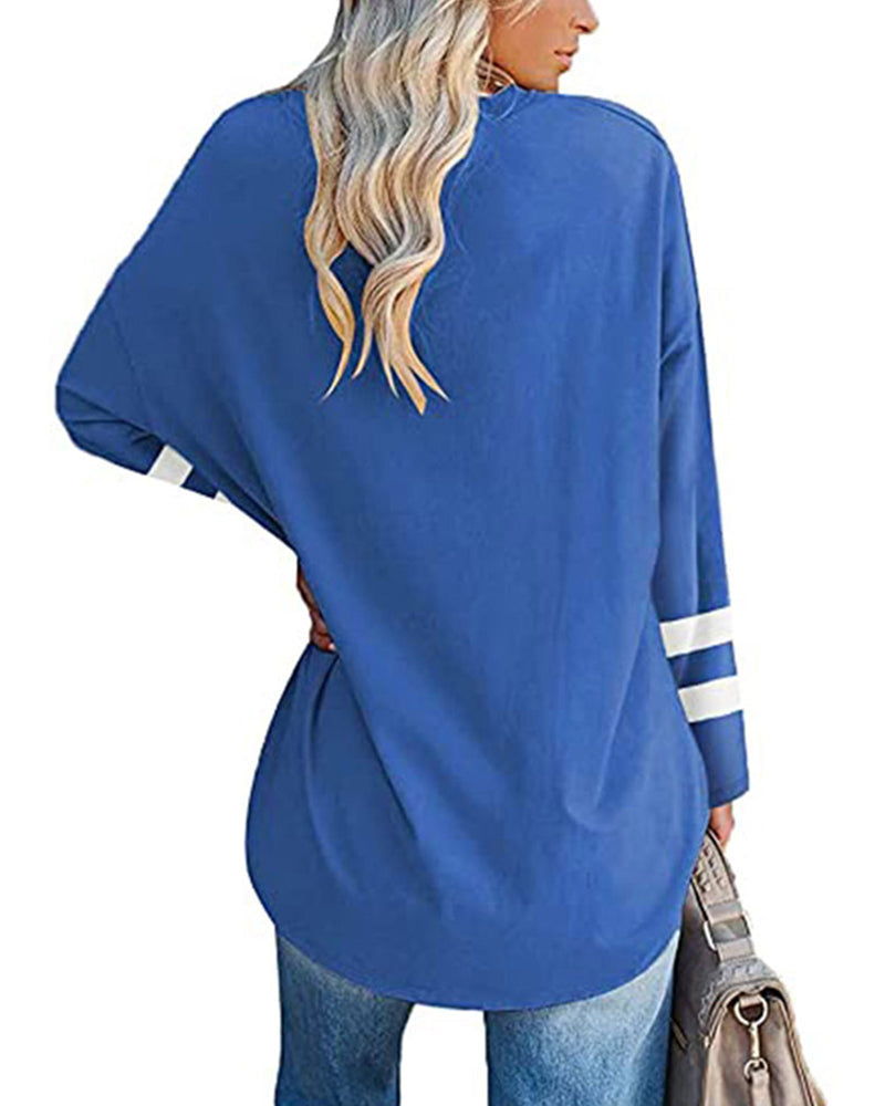 Striped Contrast Top