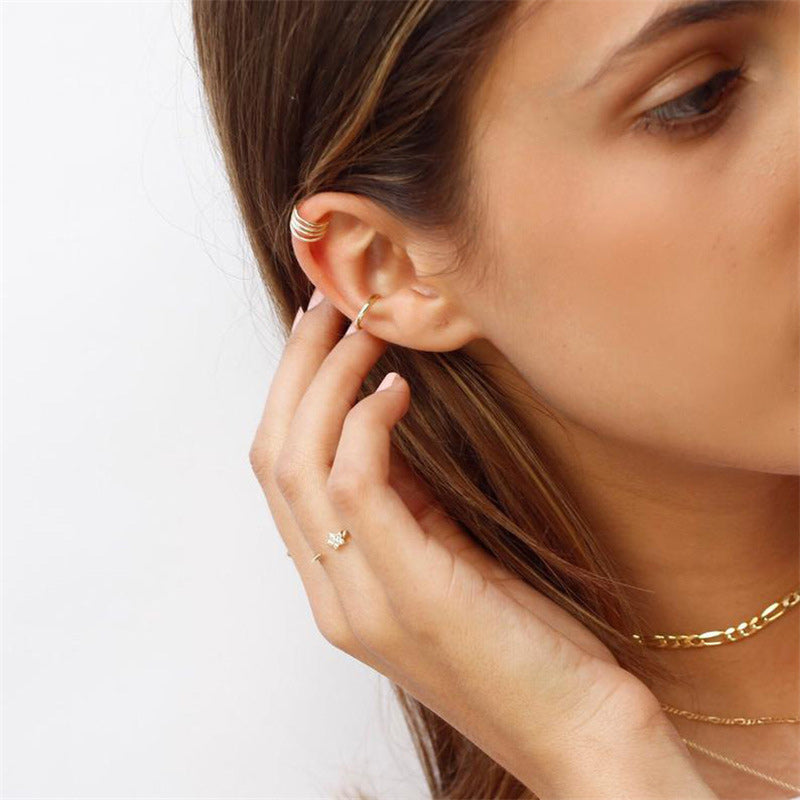 Geometric Metal Ear Clips