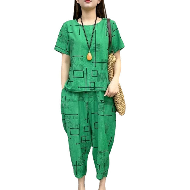 Printed Fashion Two Piece Set