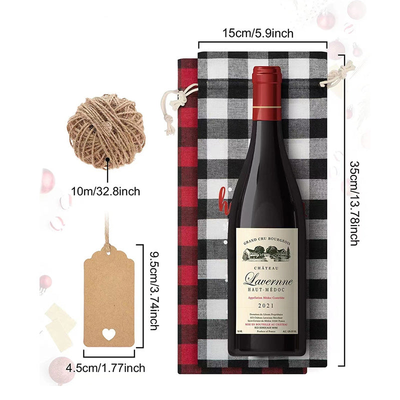 Christmas Wine Bags