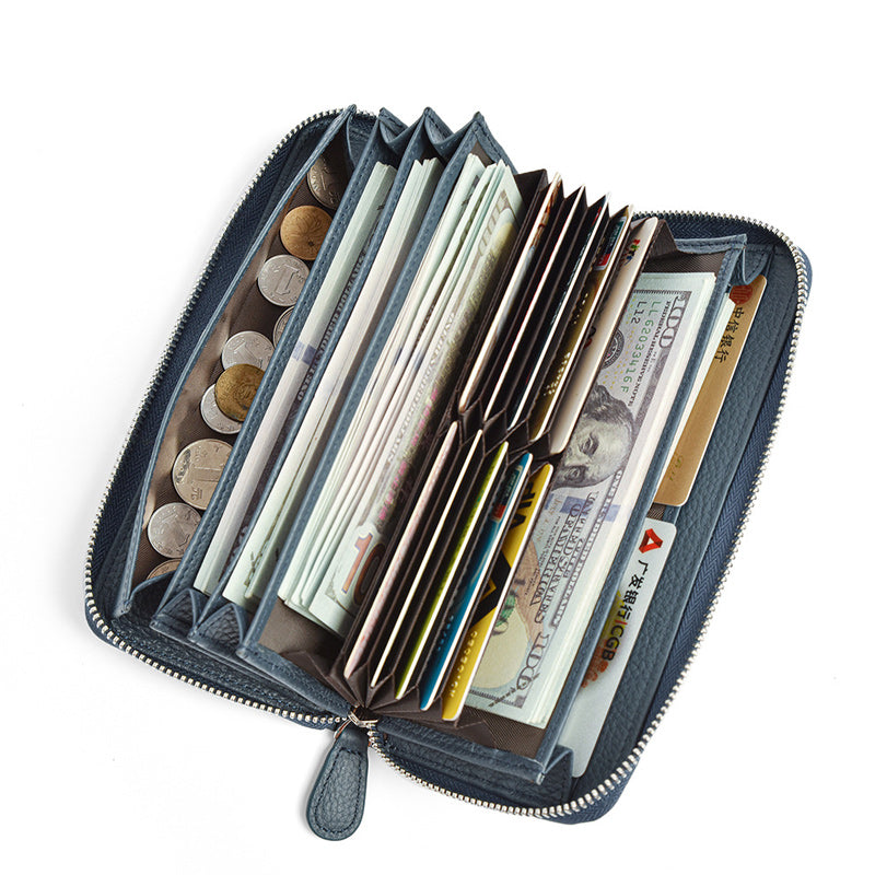 RFID Large Capacity Classic Card Holder Long Wallet
