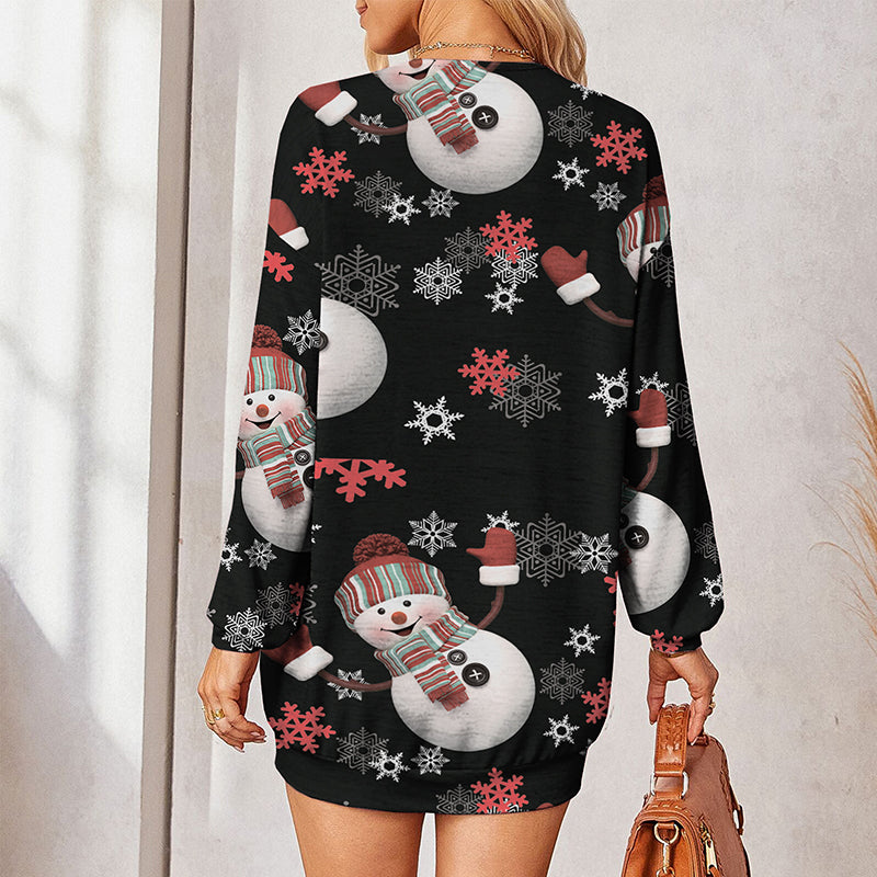 Christmas Button Cardigan Jacket