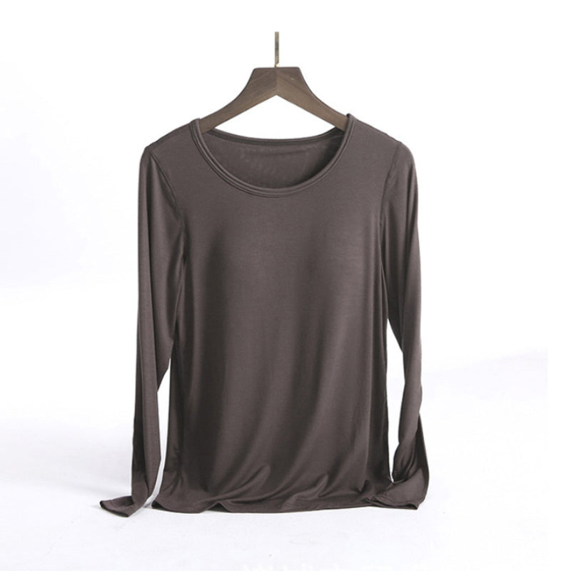 Women's Long Sleeve T-Shirt With Chest Pad