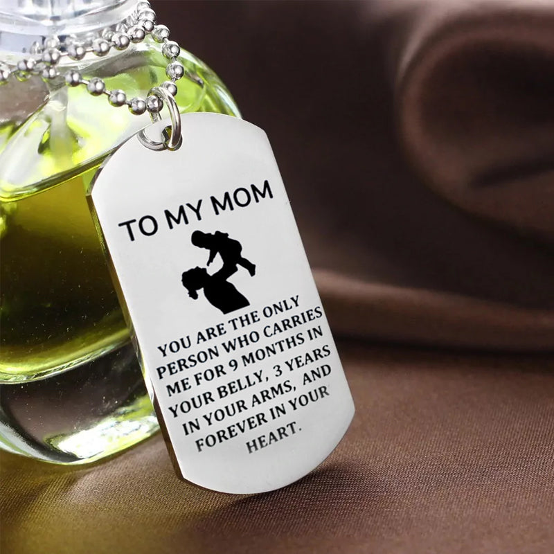 TO MY MOM Keyring, Necklace