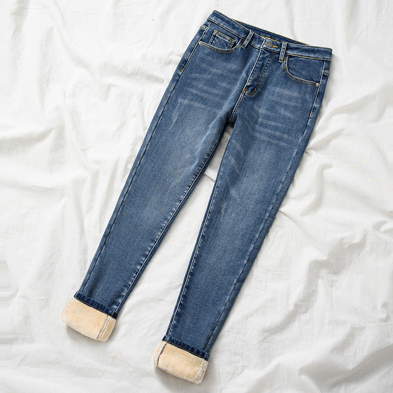 Thermal Fleece Denim Jeggings