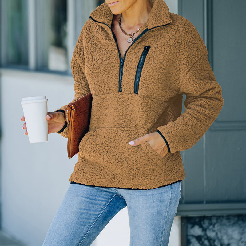 Khaki Sherpa Jacket