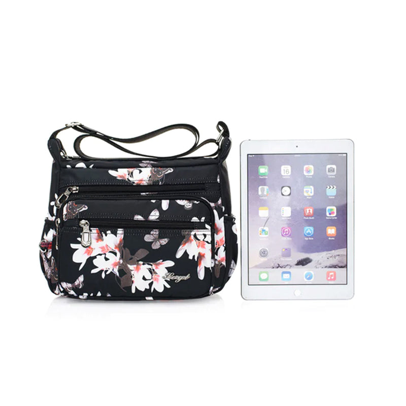 Women's Multi-Pocket Nylon Shoulder Handbag