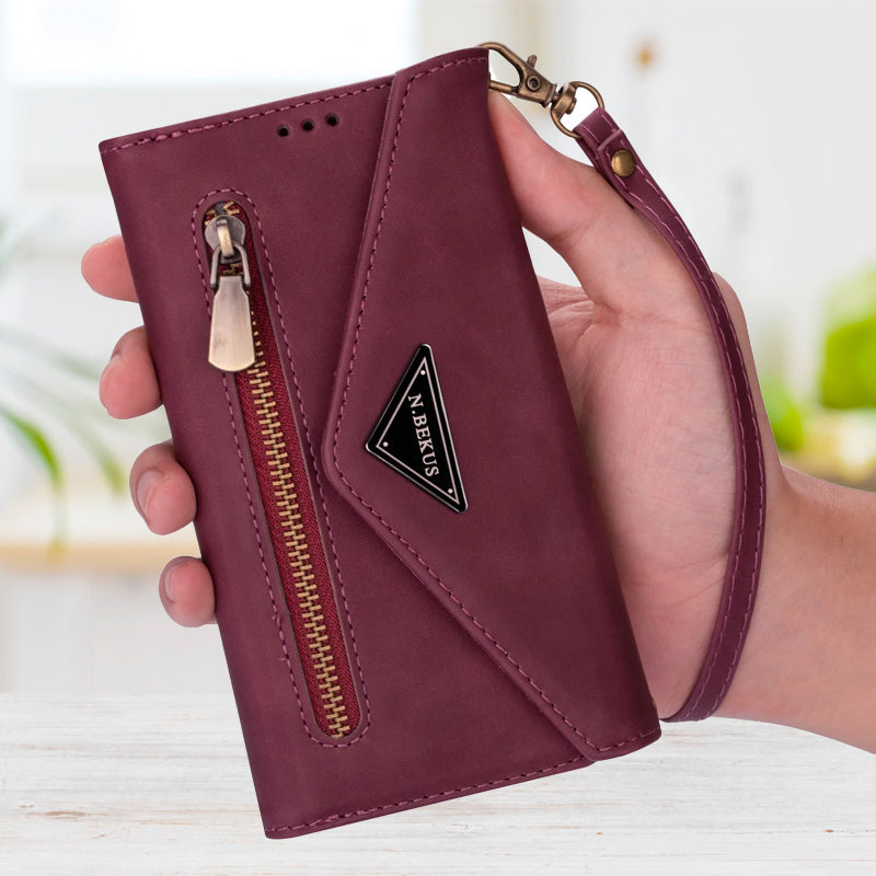 Casekis Crossbody Wallet Leather Phone Case