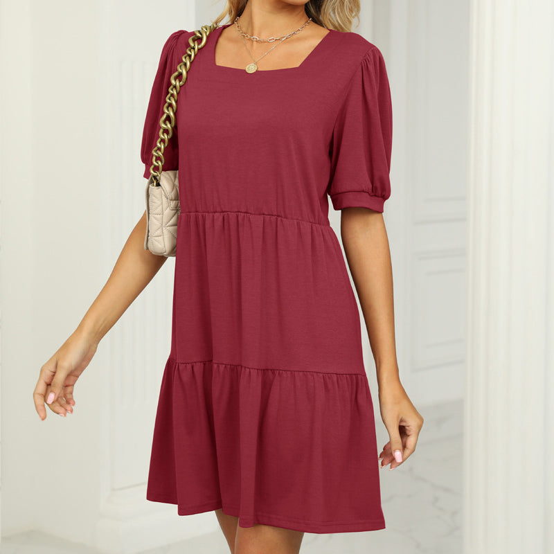 Square Neck Panel Dress