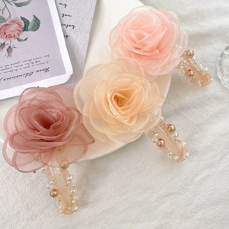 Elegant Flower Hair Clip