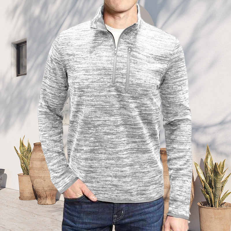 Men's autumn and winter zipper turtleneck t-shirt
