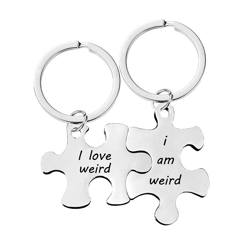 Puzzle Keychain Set for Couple