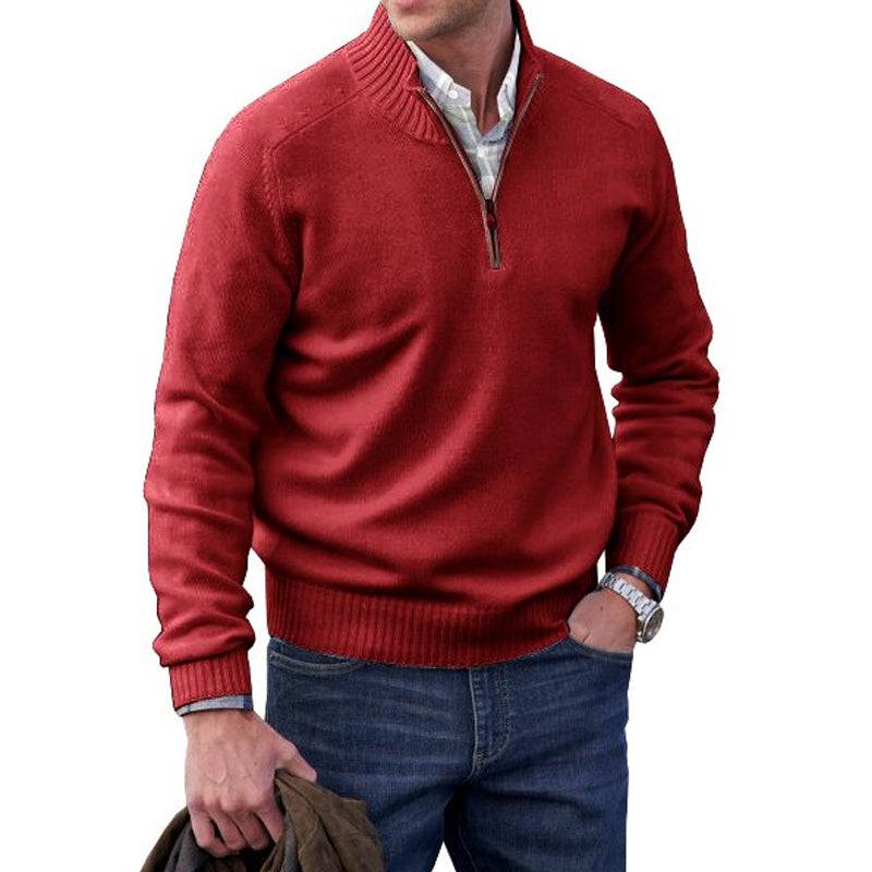 Men's Big-Tall Sweater Fleece Quarter-Zip