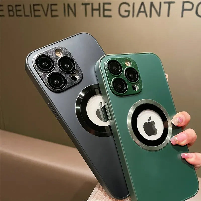 Magnetic AG Glass Frosted iPhone  Case