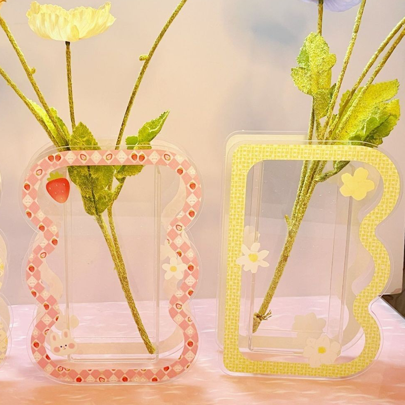 Living Room Creative Flower Arrangement Acrylic Vase