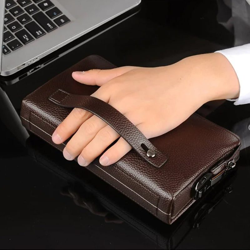 Anti-theft Combination Lock Business Men's Clutch