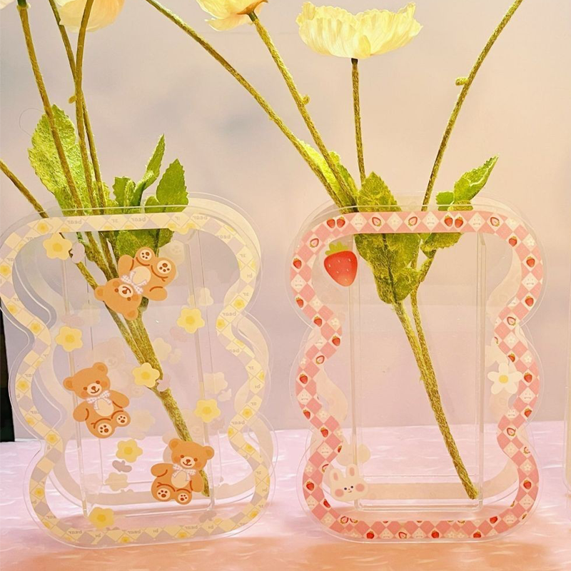 Living Room Creative Flower Arrangement Acrylic Vase