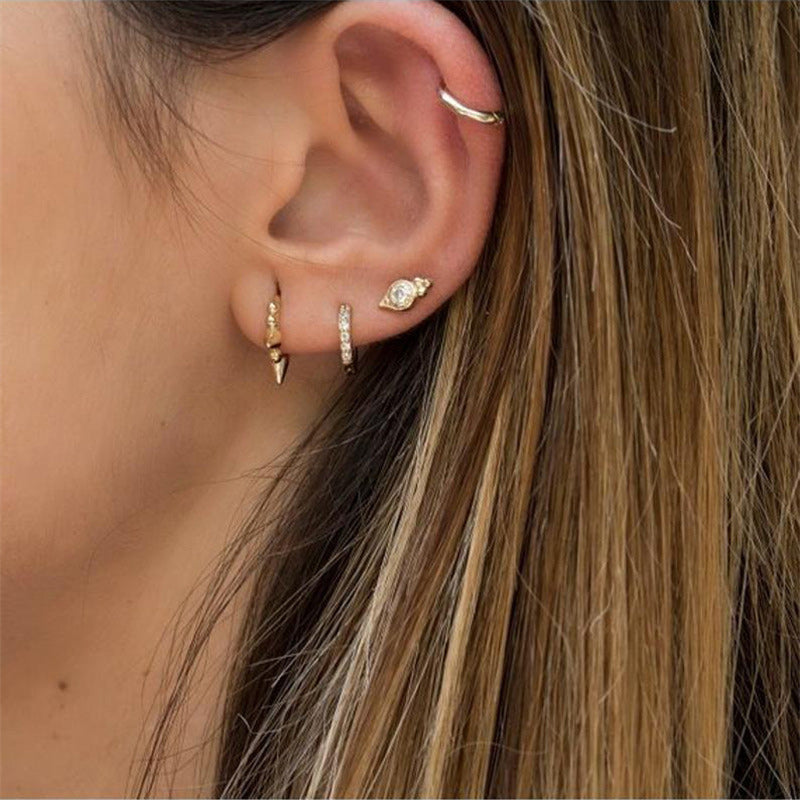 Geometric Metal Ear Clips