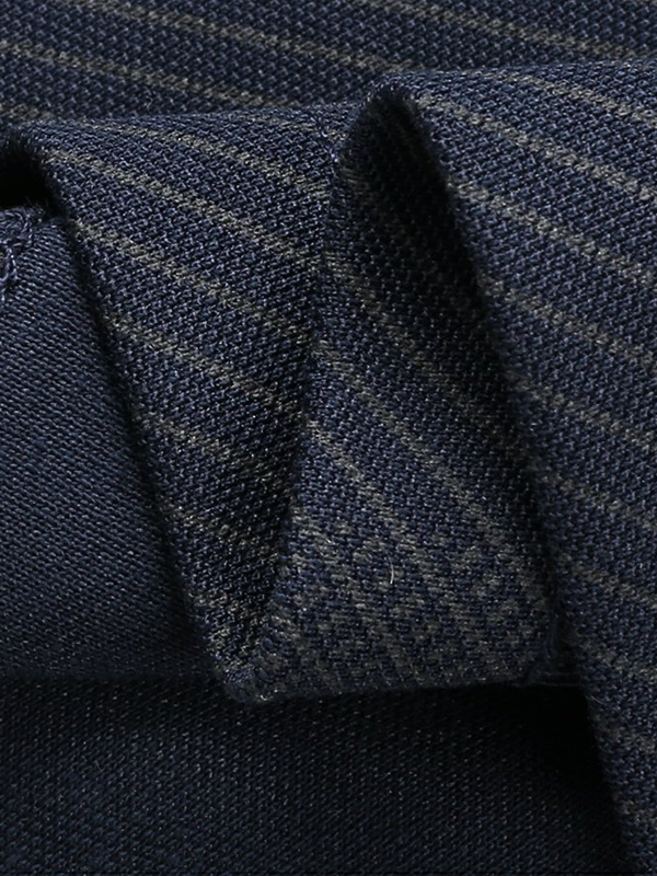 Men's Geometric Print Long Sleeve Lapel Polo Shirt