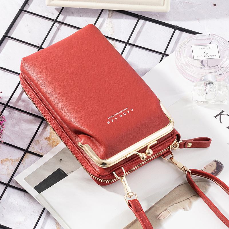 2020 New Fashion Women Phone Bag Solid Crossbody Bag