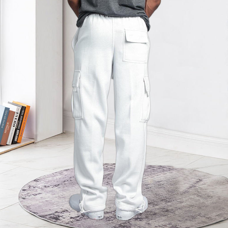 Men's Straight Cargo Pants Trousers