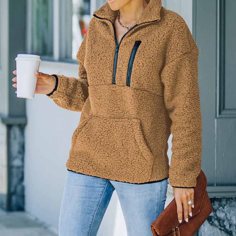Khaki Sherpa Jacket