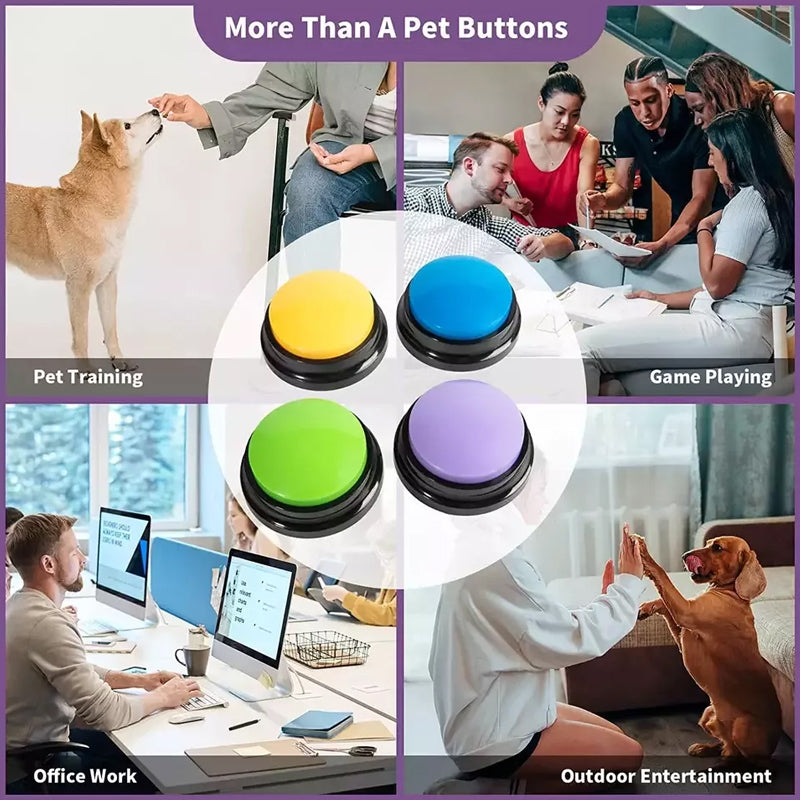 Recordable Talking Easy Carry Voice Recording Sound Button Pet Training