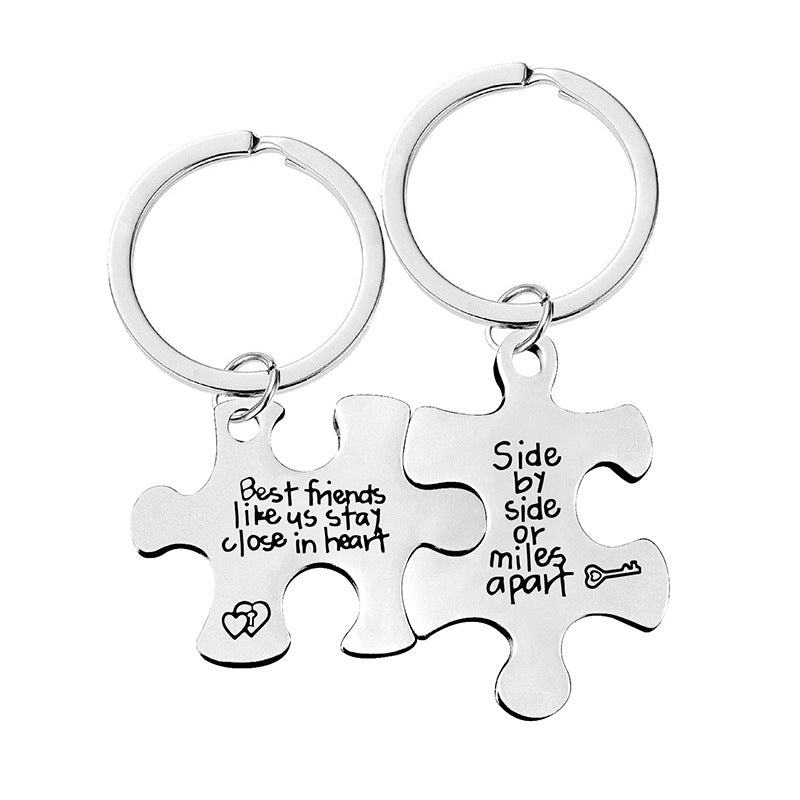 Puzzle Keychain Set for Couple