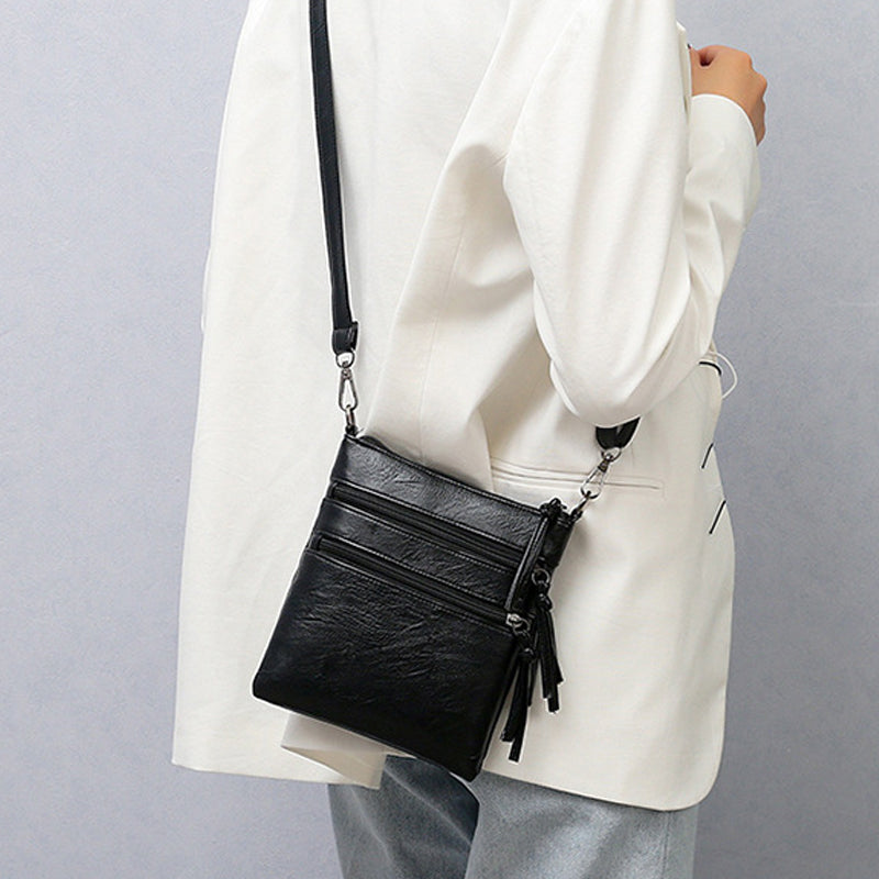 Soft Leather Shoulder Diagonal Bag