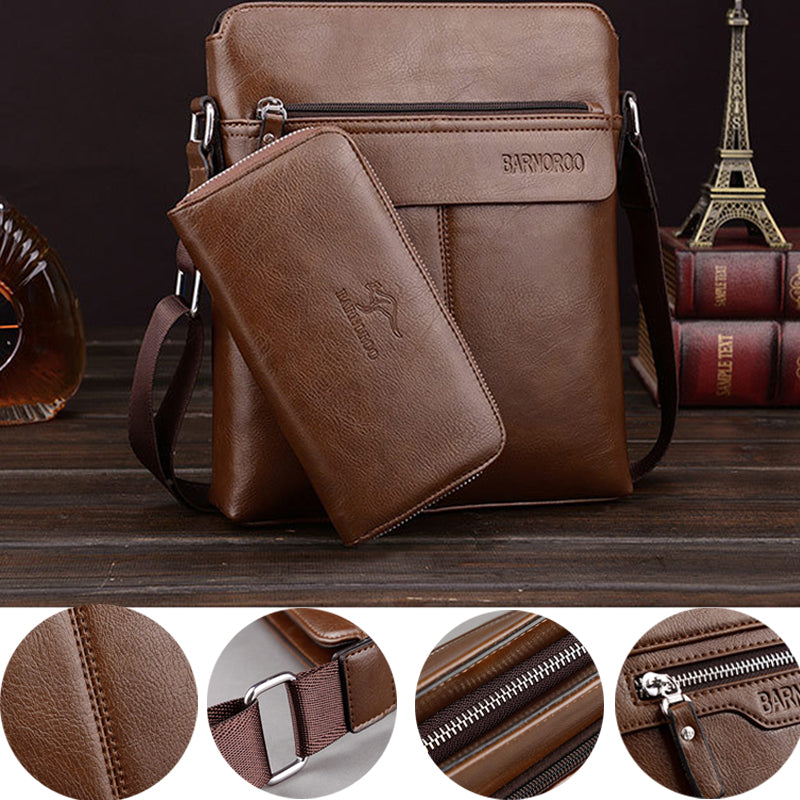Men's shoulder bag messenger bag with handbag