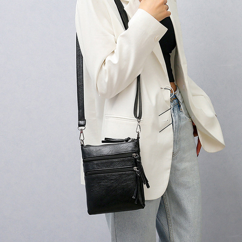 Soft Leather Shoulder Diagonal Bag