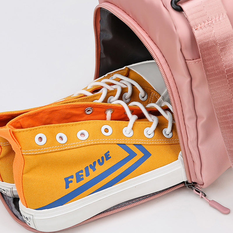 Nylon Pink Fitness Bag