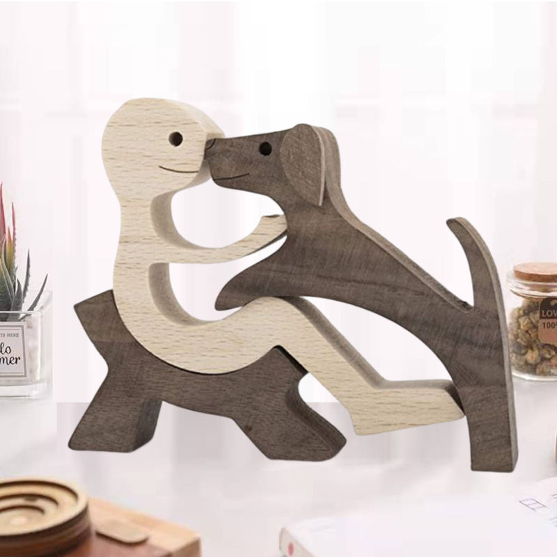 Pet Lover - Wood Sculpture Table Ornaments